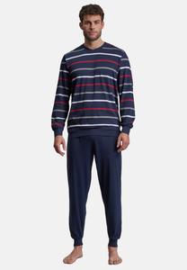 Пижамный комплект Götzburg SET, Blau-Dunkel-Ringel/Dark Blue
