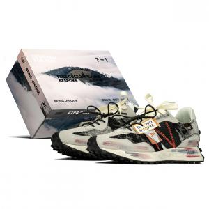 New Balance Кроссовки NB 327 нескользящие износостойкие низкие унисекс серо-черные, цвет Gray Black