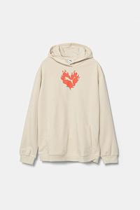 Хлопковая худи Flaming Love Hoodie TR Puma, бежевый