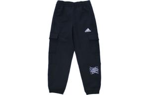 Детские трикотажные спортивные штаны Adidas, черный