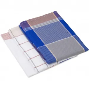 Кухонное полотенце Gözze» кухонные полотенца, Des. 60058", (комплект, 3 шт.), 2x в клетку и 1x в полоску, цвет aqua