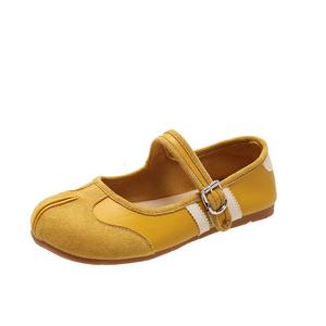 Плоские туфли Мэри Джейн для женщин TAFN, желтый