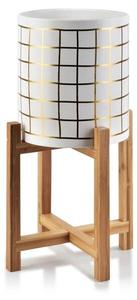 Цветочный горшок Mondex Ava, 18x20x18 см, белый