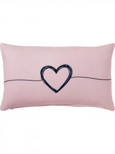 Erwin Müller Наволочка розово-черного цвета