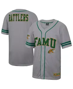 Мужская серая бейсбольная джерси Florida A & M Rattlers Free Spirited Colosseum
