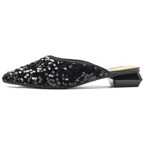 NINE WEST Закрытые тапочки женские черные, цвет Black