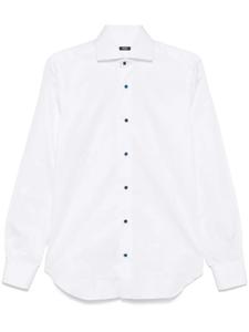 Поплиновая рубашка Barba, белый