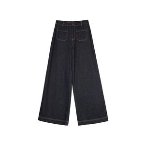 ELLE Джинсы женские Denim Black утепленные прямого кроя