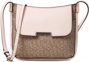 Сумка через плечо Calvin Klein Danica, Mini Textured Almond/Taupe/Crystal Pink