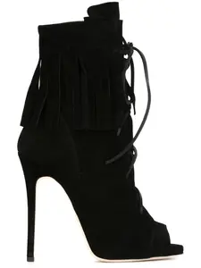 Сапоги с бахромой Giuseppe Zanotti, черный