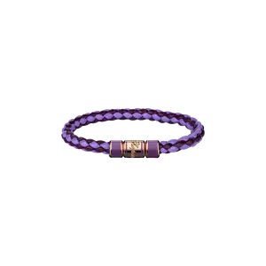 Браслет Chopard Signature Bracelet - Фиолетовая овечья кожа - металл цвета розового золота