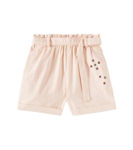 Украшенные хлопковые шорты с поясом Scotch & Soda Kids, Bright Red