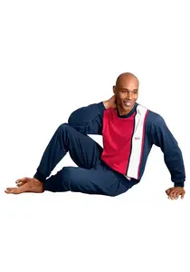 Пижама H.I.S "пижама мужские" (2 шт., 1 шт.), с широкими полосками, белый