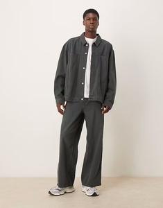 Джинсы свободного кроя синего цвета Asos Design