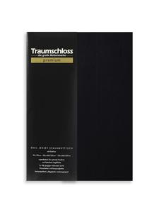 Traumschloss Высококачественная трикотажная простыня на резинке черного цвета