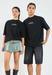 Футболка с принтом UNISEX YOURTURN, черный