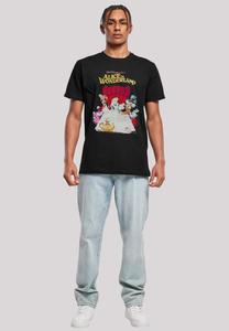 Футболка с принтом DISNEY ALICE IM WUNDERLAND RETRO POSTER F4NT4STIC, черный