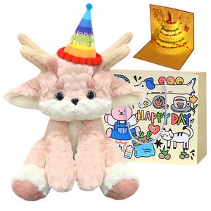 Bobby Bear Милый розовый дракон для сна плюшевая кукла 35см 25см высота