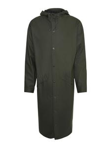 RAINS Межсезонное пальто в зеленом цвете