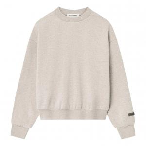 Fear of God Essentials Classic Fit Fleece Crewneck 'Heather Stone'