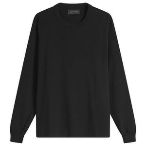 Классическая футболка с длинными рукавами из плотной ткани Les Tien, jet черный
