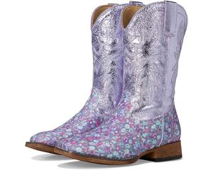 Детские сапоги Roper Glitter Bloom (Toddler/Little Kid) Roper Kids, Lavender Floral Glitter Vamp