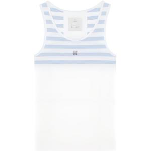 Майка 4G Plaque в полоску Givenchy, белый