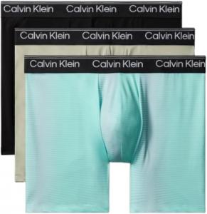 Мужские трусы-боксеры Calvin Klein Micro Stretch, 7 шт., Black, Palm Leaf Stripe+Beau Blue, Foggy Mauve