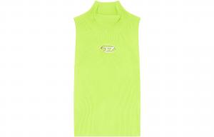 Футболка M-Onervax с логотипом и воротником стойкой DIESEL, зеленый