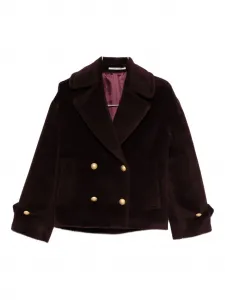 Двубортное пальто из альпаки TAGLIATORE, красный