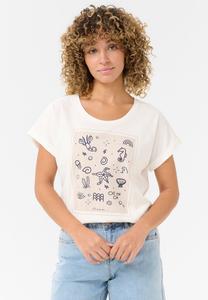 Футболка с принтом CRJUKA Cream, белый