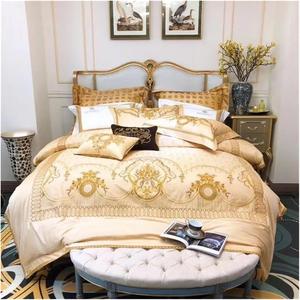 YUSIWOAL Комплект постельного белья из сатинового египетского хлопка с вышивкой Royal Court