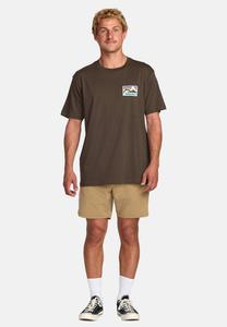 Футболка с принтом Billabong, коричневый