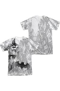 Футболка Batman Vigilance с коротким рукавом для взрослых из полиэстера Gildan, белый