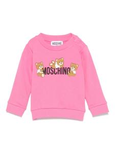 Moschino Kids толстовка с принтом Teddy Bear, розовый