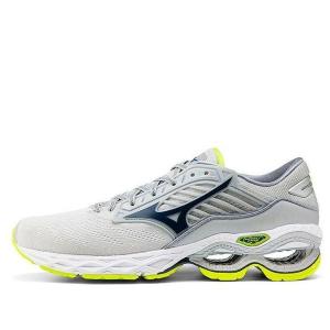 Кроссовки creation 22 'gray fluorescent green' Mizuno, серый