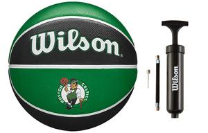 Wilson Баскетбольный мяч NBA Series резиновый black green размер 7 тренировочный unisex