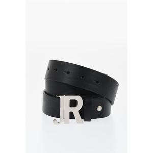 Ремень из однотонной кожи 35 мм John Richmond, Black