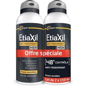 Дезодорант для мужчин Антиперспирант 48h Control Aerosol 150 мл - Упаковка из 2 шт Etiaxil