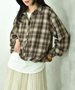 Рубашка шкипера в клетку Interplanet, цвет Check Brown