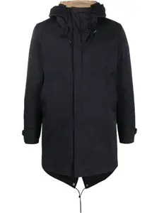 Пальто на молнии с капюшоном Ten C, синий