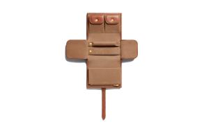 CELINE Триумф Женский Кожаный Кошелек для Монет и Карт Замок-молния Бежевый