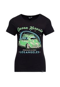 Рубашка с принтом и принтом винтажного автомобиля Лос-Анджелес Queen Kerosin, черный