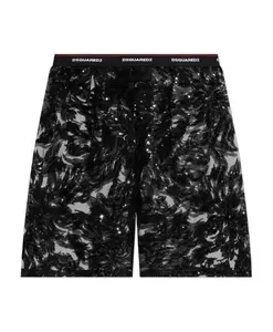 Боксерские шорты с кружевом Dsquared2, черный