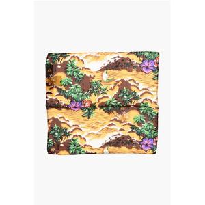 Шелковый нагрудный платок с узором Dsquared2, желтый