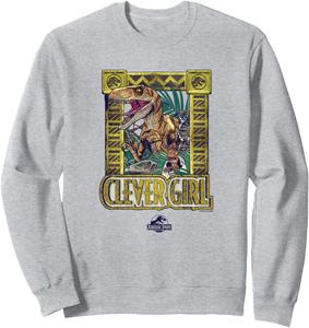 Толстовка с официальной лицензией Умница из Парка Юрского периода Nbc, серый