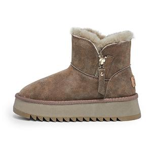 ZGR Тёплые противоскользящие короткие зимние ботинки женские Desert Brown, цвет Desert Brown