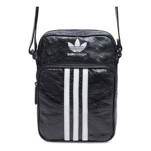 Сумка x adidas small crossbody messenger bag 'black white' Balenciaga, черный
