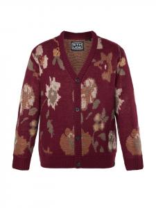 Кардиган ягодного цвета STHUGE
