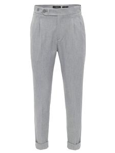 Зауженные плиссированные брюки Antioch Conakry, светло-серый